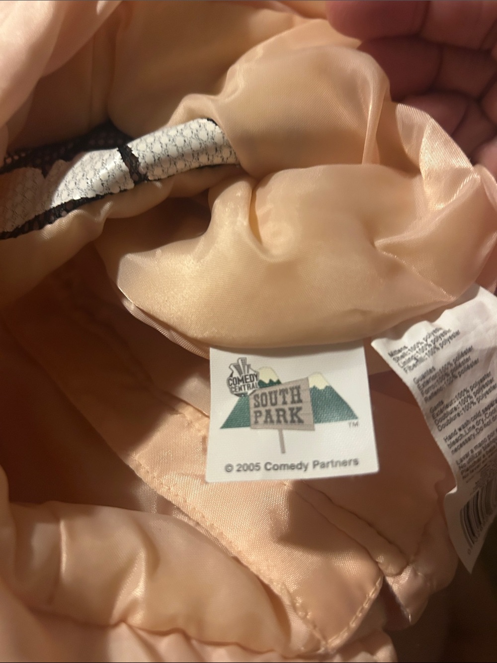 Eric Cartman Cartoon Character Costume Hood in Light Blue and Peach - Picture 2 of 8
